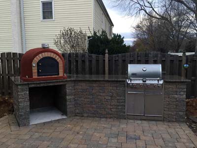 outdoor brick pizza oven